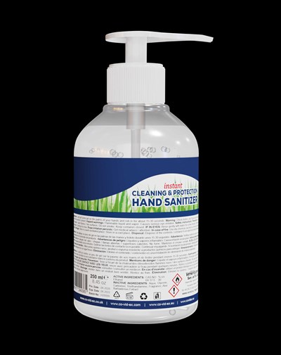 250 ml back - 250ml transparent bottle back